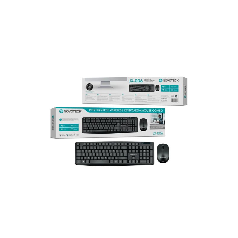 Pack sem Fios Teclado PT + Rato - NOVOTECK