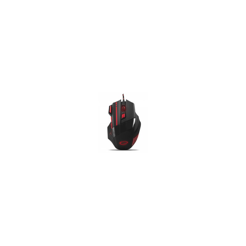 Rato Óptico 7D USB 7 Botões 2400DPI GAMES (WOLF RED) - ESPERANZA