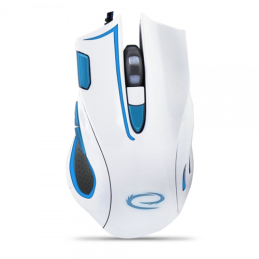 Rato Óptico 7D USB 7 Botões 2400DPI GAMES (HAWK WHITE-BLUE) - ESPERANZA