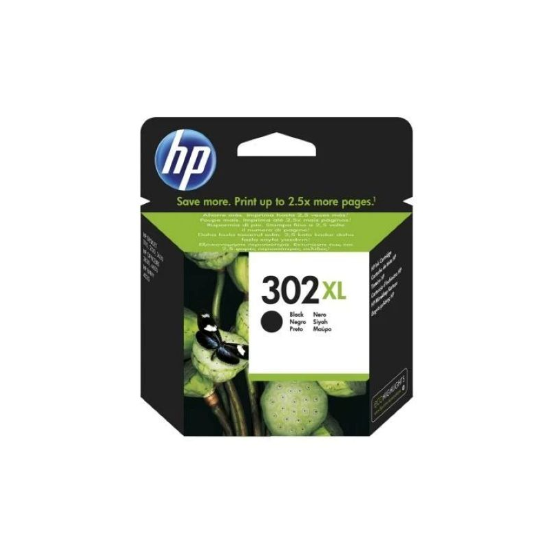 Tinteiro Original HP 302 XL Preto