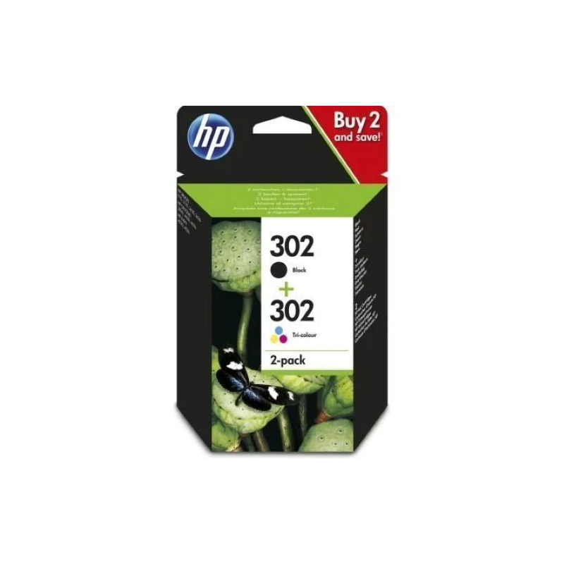 Tinteiro Original HP 302 Combo 2-Pack