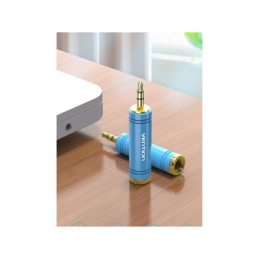 Adaptador Jack Vention VAB-S01-L Jack 6.5 Macho - Jack 3.5 Fêmea - Azul