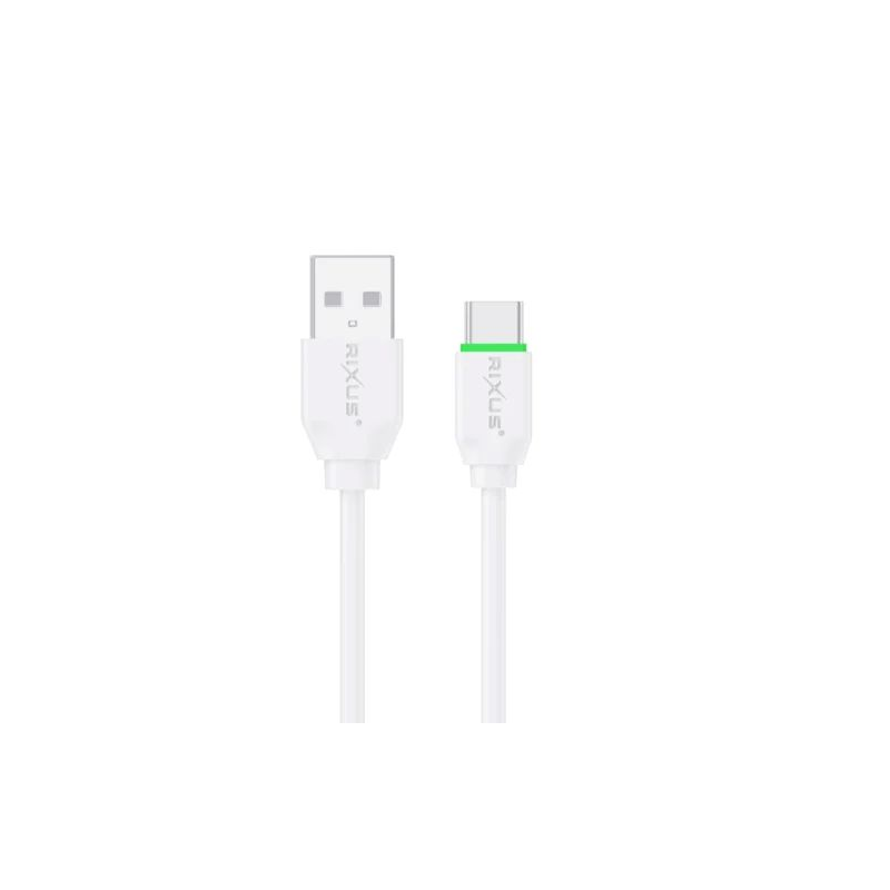 Rixus RXU81CS Cabo Fast Charging USB-A Para Type-C 12W