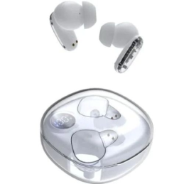 Fones de ouvido Bluetooth Mars Gaming MHIB2 com estojo de carregamento Branco
