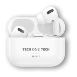 Auriculares Bluetooth Tech One Tech SIUX.10 TEC1410 com estojo de carregamento Brancos