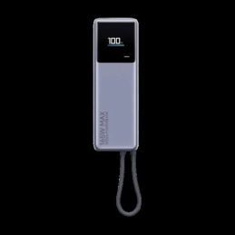 Xiaomi Power Bank 10000mAh 165W com Cabo Integrado USB-C Gris (Cinzento)