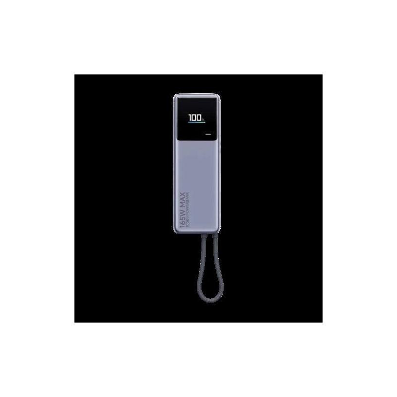 Xiaomi Power Bank 10000mAh 165W com Cabo Integrado USB-C Gris (Cinzento)