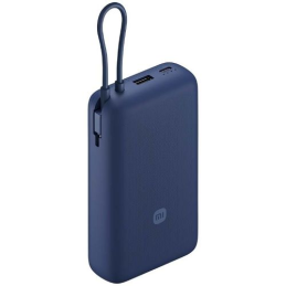 Xiaomi Power Bank 20000 mAh 33W com Cabo Integrado USB-C Azul