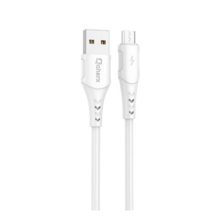 Cabo De Dados Micro USB Qcharx Athens Branco QCHATH1