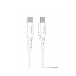 Cabo Qcharx Sofia Tipo C para Tipo C 3A 60W (2 m) PVC branco