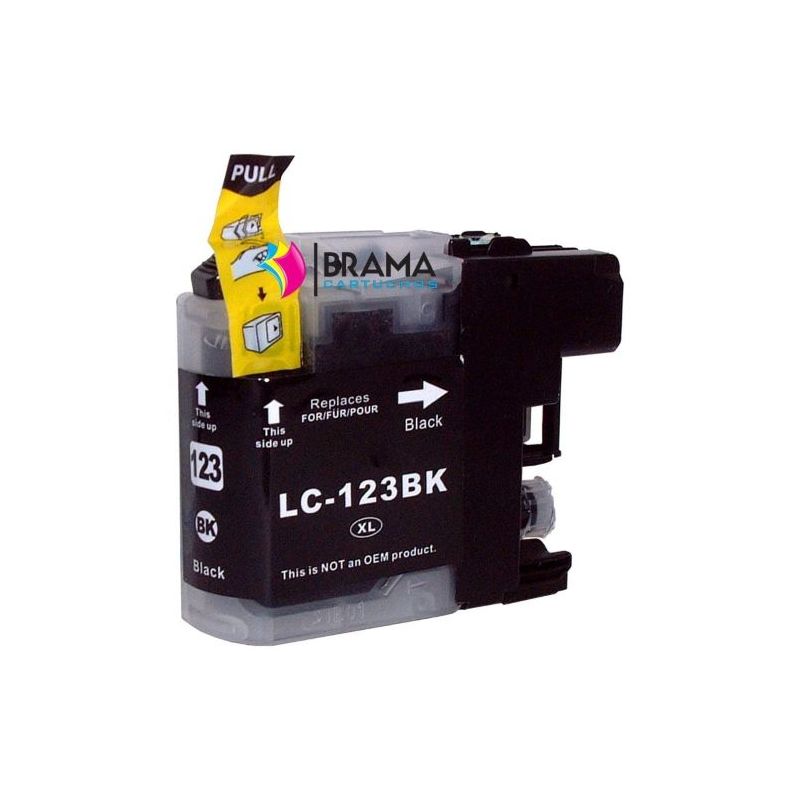 Tinteiro Brother Compatível LC123 XL Preto