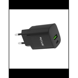 Carregador USB-C GaN PD Rixus RX95 30W Preto