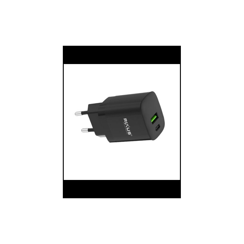 Carregador USB-C GaN PD Rixus RX95 30W Preto