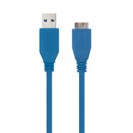 Cabo Nanocable USB-A 3.0 para Micro USB 3.0 Azul 1m