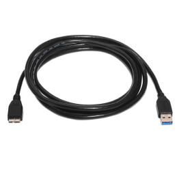 Cabo Aisens USB-A 3.0 para Micro USB 3.0 Preto 1m