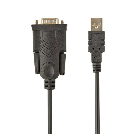 Conversor Gembird USB-A Plug para Serial Port (RS232) DB9M 1,5m Preto