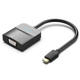 Adaptador Vention TDDBB USB Tipo-C USB Tipo-C Macho para VGA Fêmea