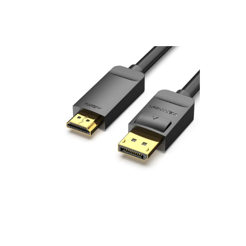 Cabo Conversor DisplayPort Macho - HDMI 4K - 1Mt - PretoVention