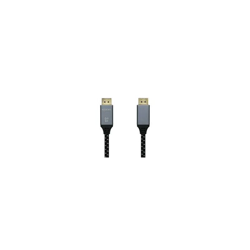 Cabo Displayport V1.4 8K 60Hz DP/M-DP/M cinza/preto 1.5 m