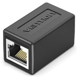 Adaptador Conector RJ45 Vention Cat.6 FTP RJ45 Fêmea - RJ45 Fêmea - Preto