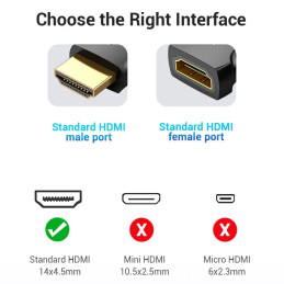 Adaptador Vention HDMI Macho - HDMI Fêmea