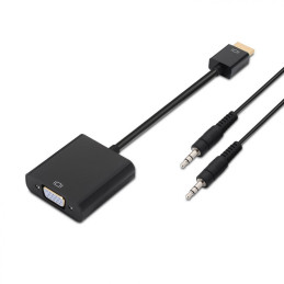 Conversor de Video Aisens HDMI Macho para SVGA Fêmea + Jack 3,5mm