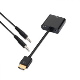 Conversor de Video Aisens HDMI Macho para SVGA Fêmea + Jack 3,5mm