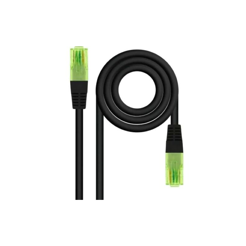 Cable de Red RJ45 UTP Nanocable 10.20.1400-L25-BK Cat.6 25cm Negro