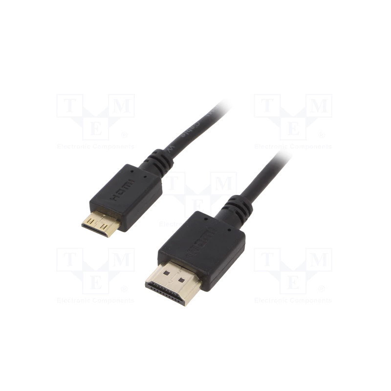 Adaptador Cablexpert HDMI 2.0 para Mini HDMI com Ethernet 1,8m