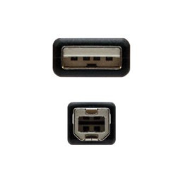 Cabo Nanocable USB-A 2.0 Macho para USB-B 2.0 Macho