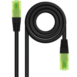 Cable de Red RJ45 UTP Nanocable 10.20.1400-BK Cat.6 50cm Negro