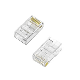 Aisens Ficha de Rede RJ45 8fios Cat.6 AWG24 - 100 unidades