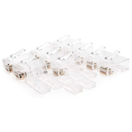 Nanocable Ficha de Rede RJ45 8 fios Cat.6 - 100 unidades